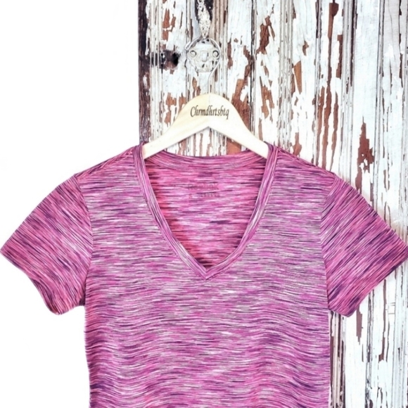 Reebok V-neck Athletic Top Pink Size S - Picture 2 of 10